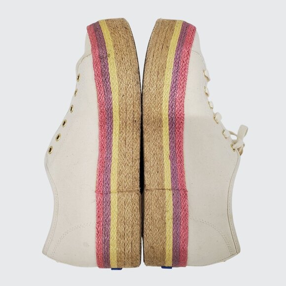 Keds Kate Spades New York Neon Raffia Platform Sneaker Women's Size 10 - Picture 7 of 9